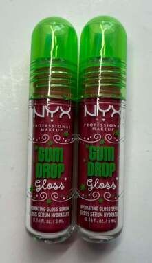 NYX Gum Drop Hydrating Gloss Serum 02 Bubblegum Burst Lot of 2